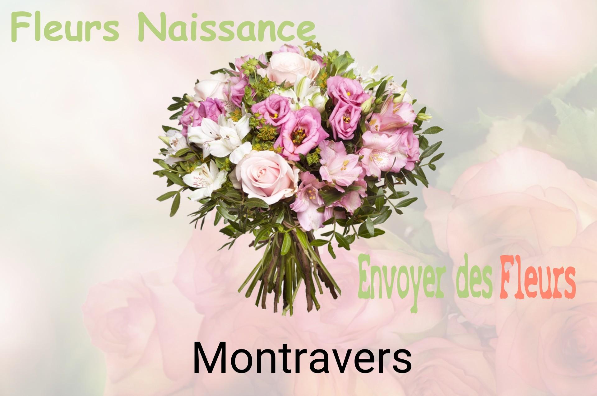 Bouquet de fleurs de naissance livré à Montravers